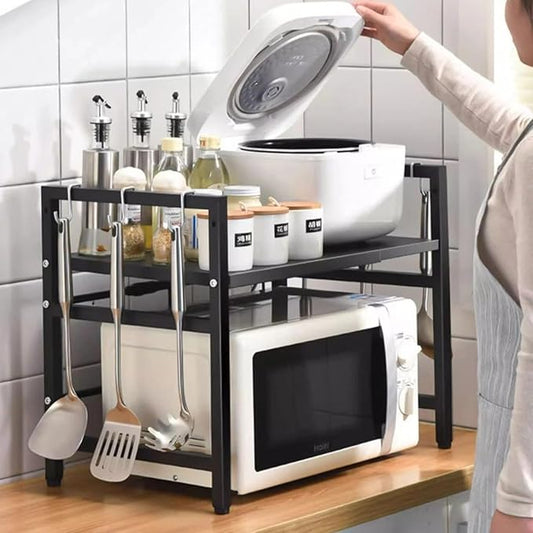 Adjustable Storage Shelf for Microwaves