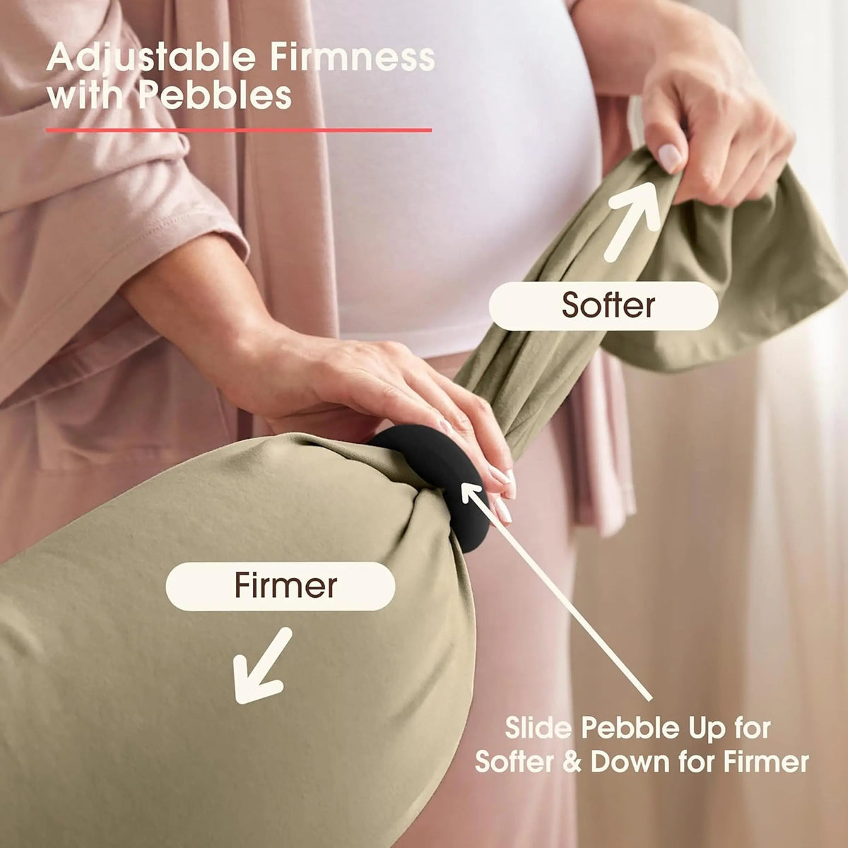 Adjustable Support Pillow with Removable Cover