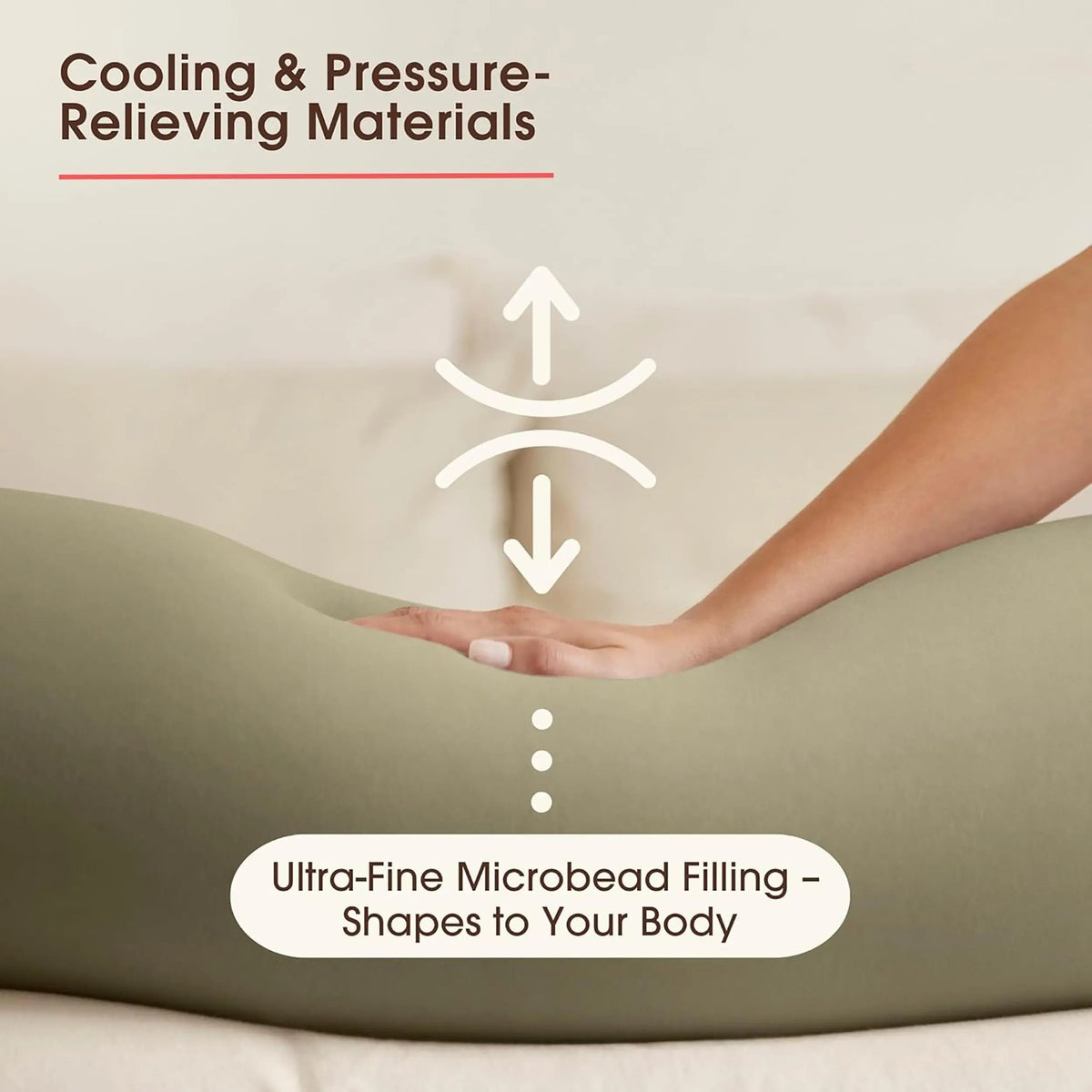 Adjustable Support Pillow with Removable Cover