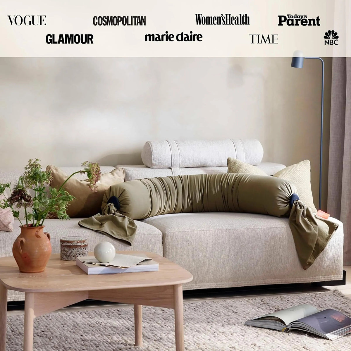 Adjustable Support Pillow with Removable Cover