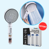 Filtered Shower Head with Mineral Stone