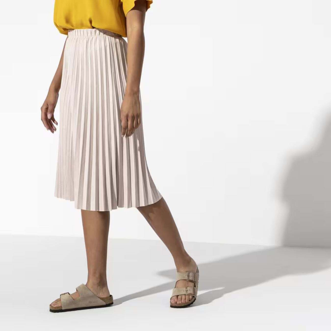 Arizona | Suede Taupe – Casual Sandals with Soft Anatomical Footbed