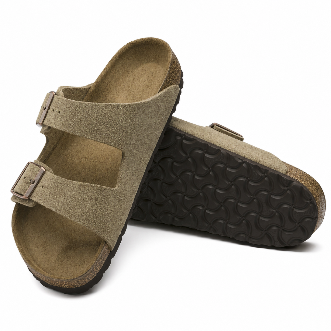 Arizona Suede Taupe: Ergonomic Casual Sandals - Image 2