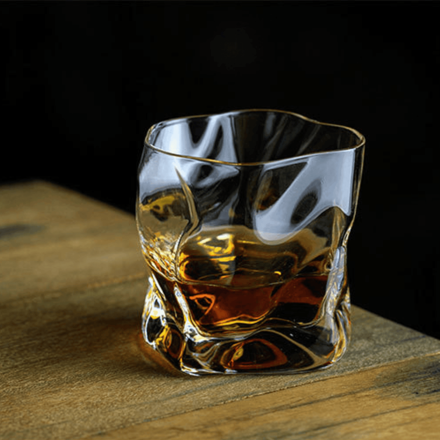 Astra Kiriko Crumple Whisky Glass Edo Craft Artisan