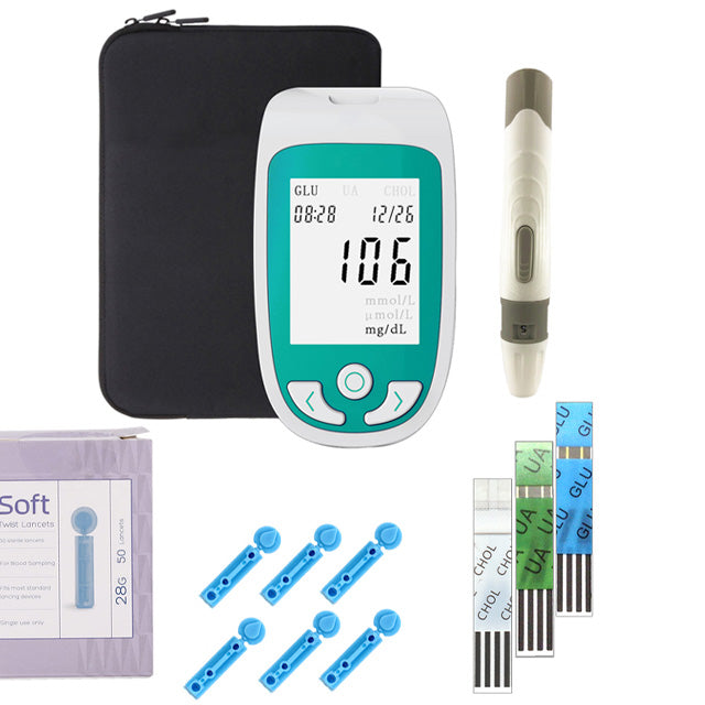 AstraGuard Health Monitor: Cholesterol, Glucose & Uric Acid