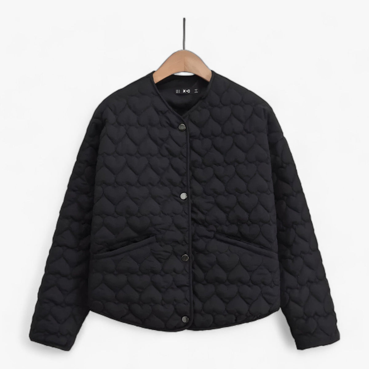 Autumn/Winter Heart-Quilted Jacket