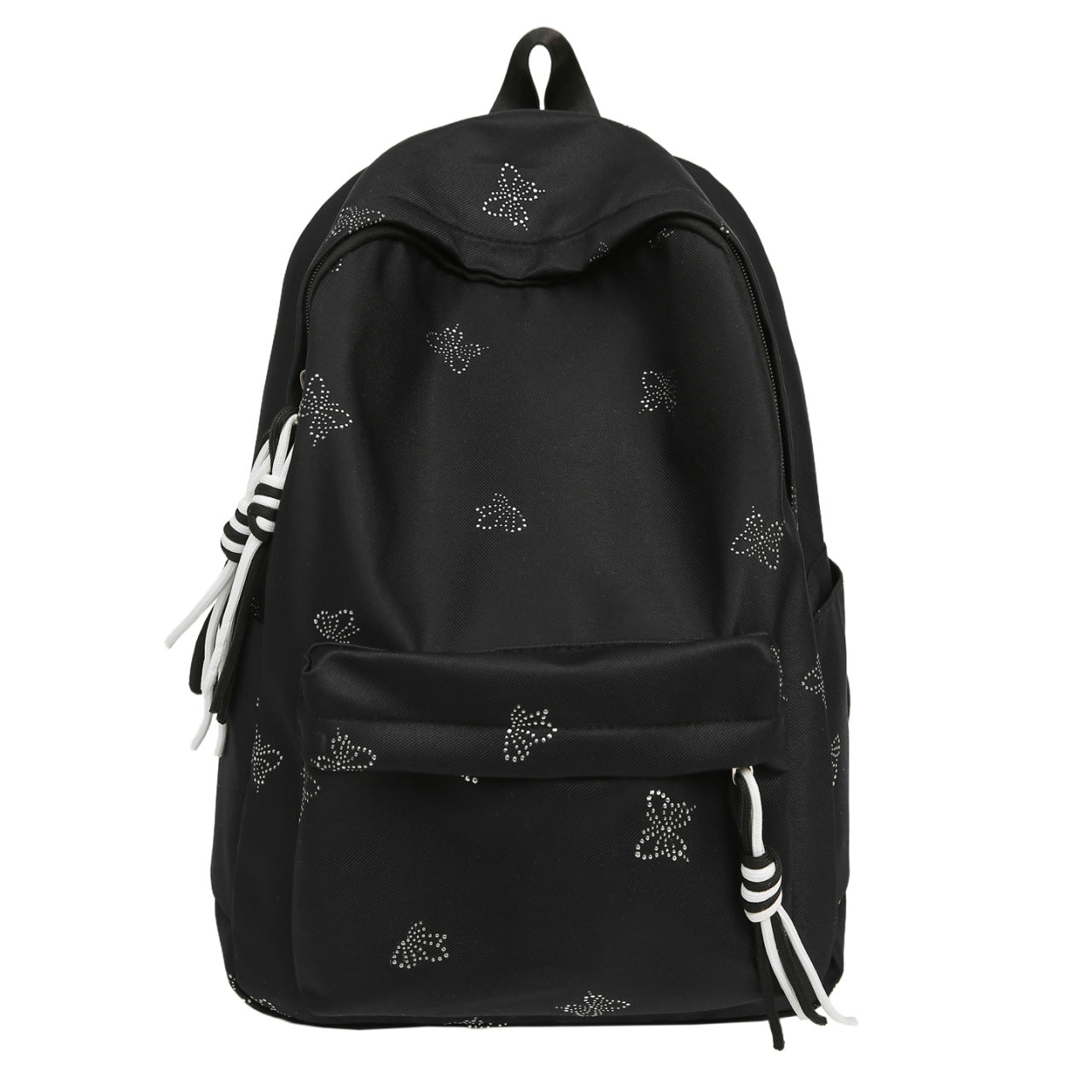 Backpack with Glittering Embellishments
