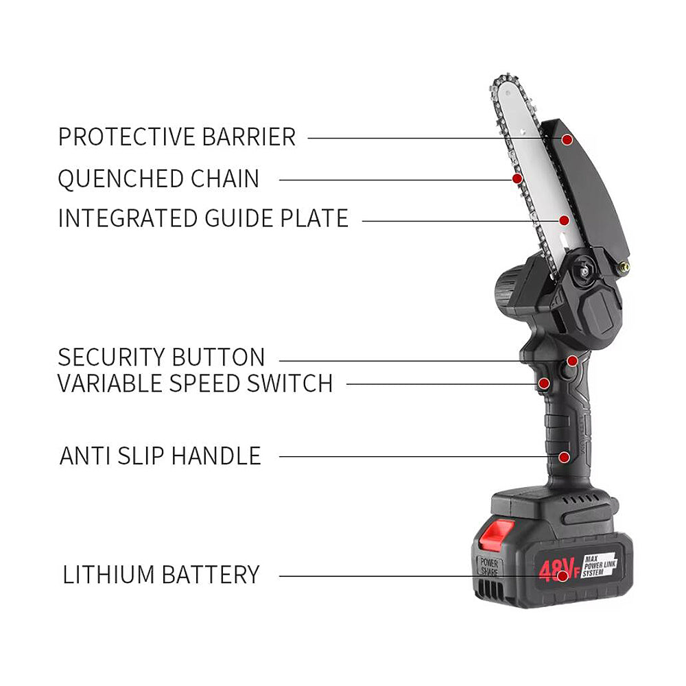 Battery-Powered Handheld Chainsaw