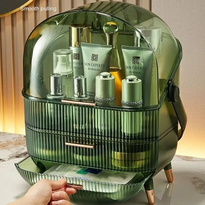 BEAUTYSENSE Makeup Organizer – Dustproof & Waterproof Cosmetic Case with Elegant Design