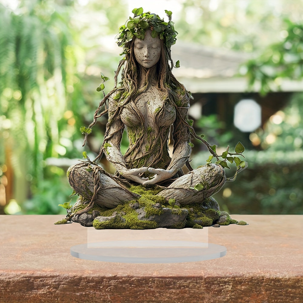 Bohemian Spiritual Goddess Acrylic Sculpture Home Decor