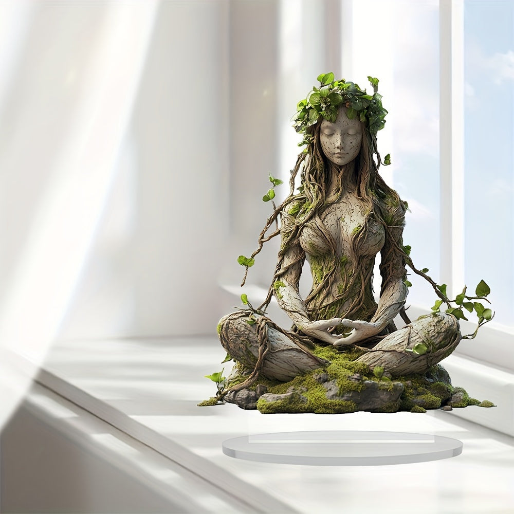 Bohemian Spiritual Goddess Acrylic Sculpture Home Decor