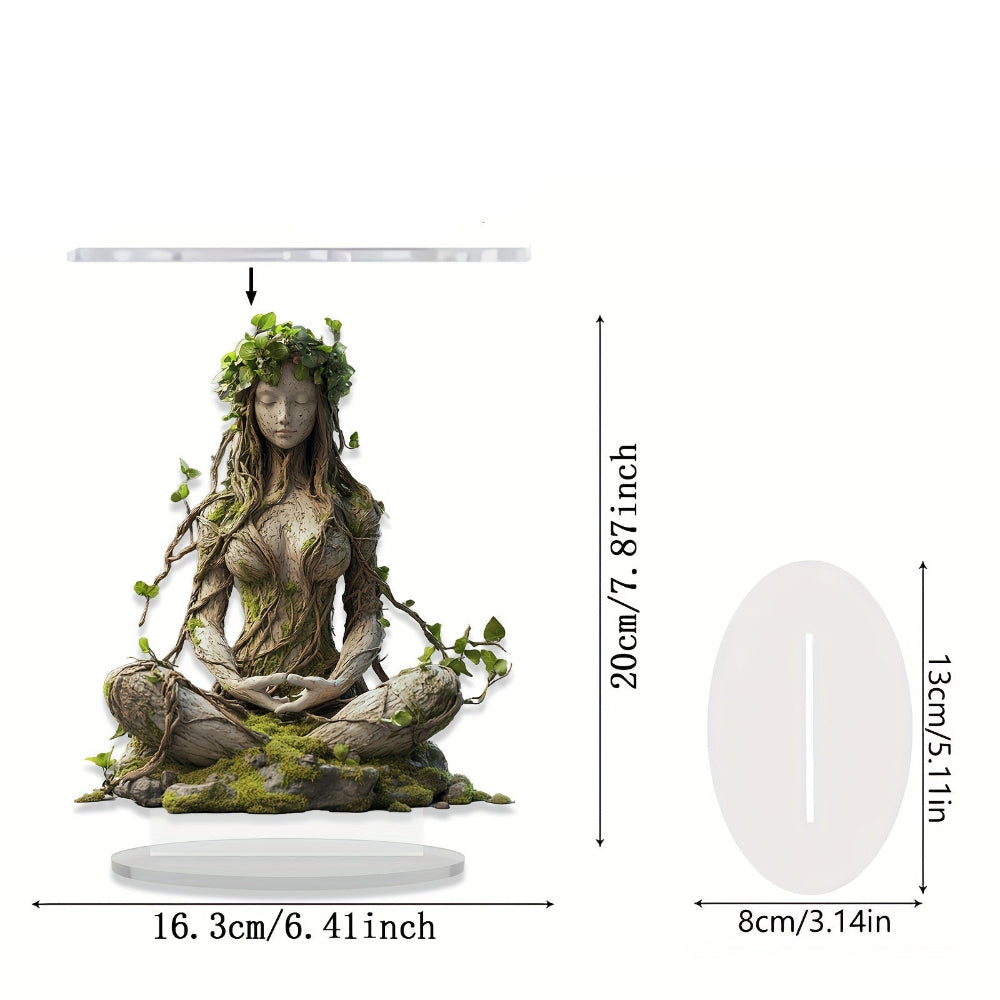 Bohemian Spiritual Goddess Acrylic Sculpture Home Decor