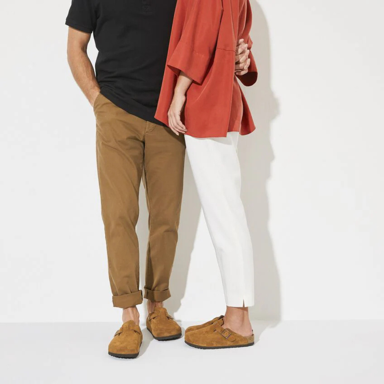 Boston | Suede Taupe – Classic Clogs with Cushioned Anatomical Footbed