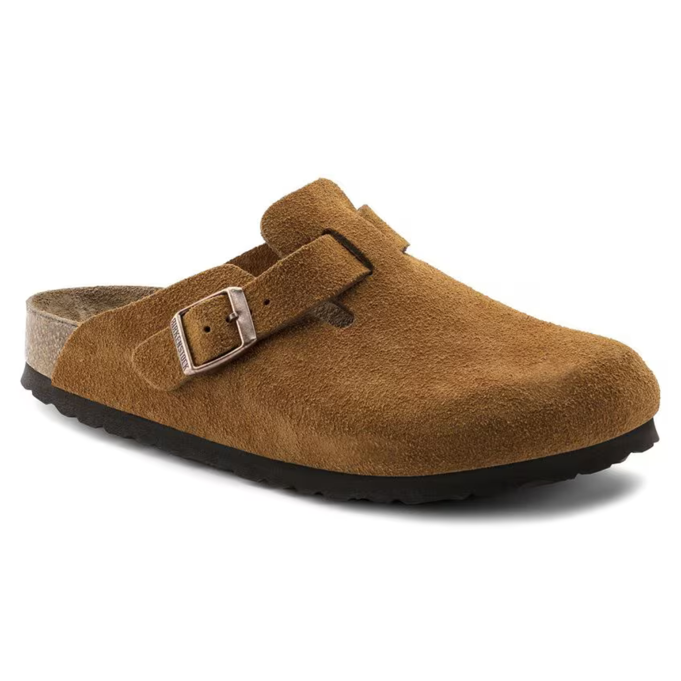 Boston | Suede Taupe – Classic Clogs with Cushioned Anatomical Footbed
