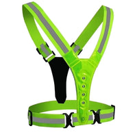 BRIGHTPATH – LED Reflector Running Vest with Adjustable Fit & Safety Lights