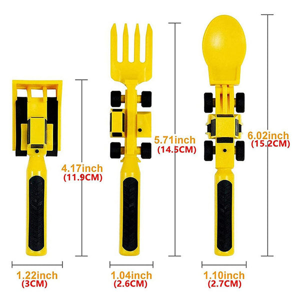 Bulldozer Children's Cutlery Set