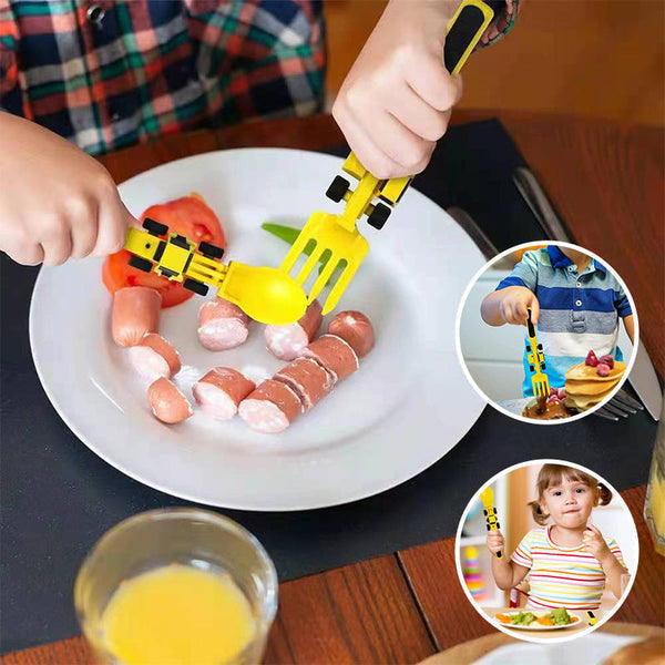 Bulldozer Children's Cutlery Set