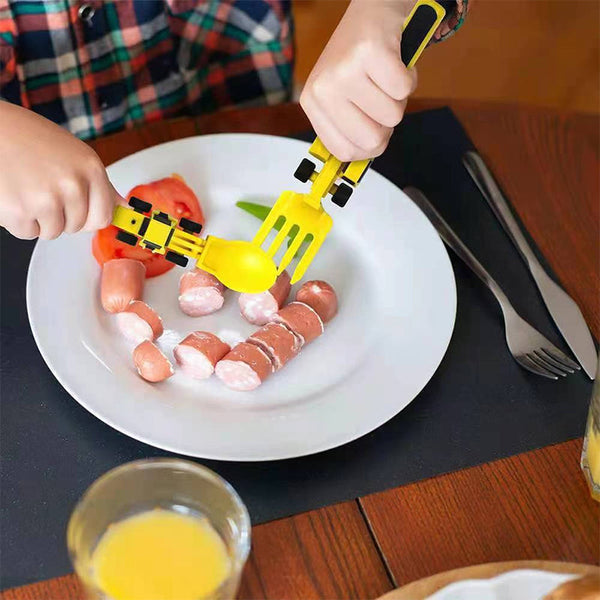 Bulldozer Children's Cutlery Set