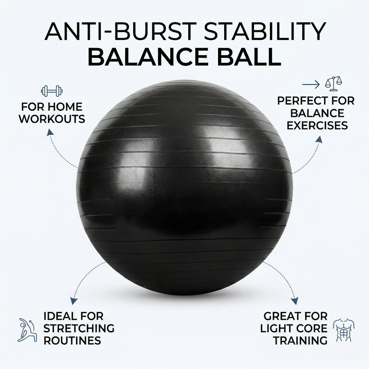 Burst-Resistant Stability Ball with Precision Pump