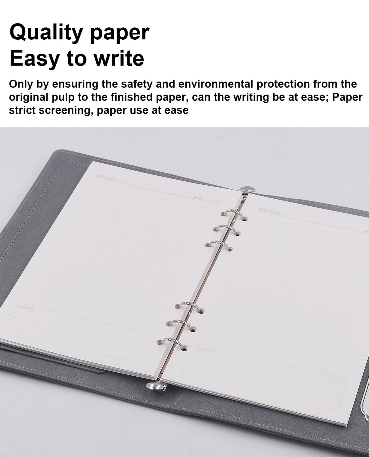 Business Class Charging Notebook with Power Bank and Light