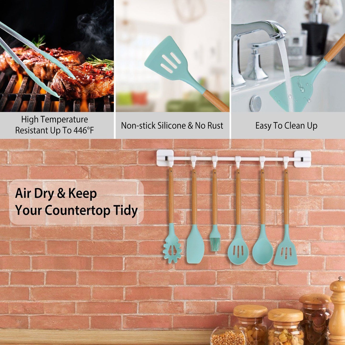 Charly | 11-Piece: Silicone Kitchen Utensil Set