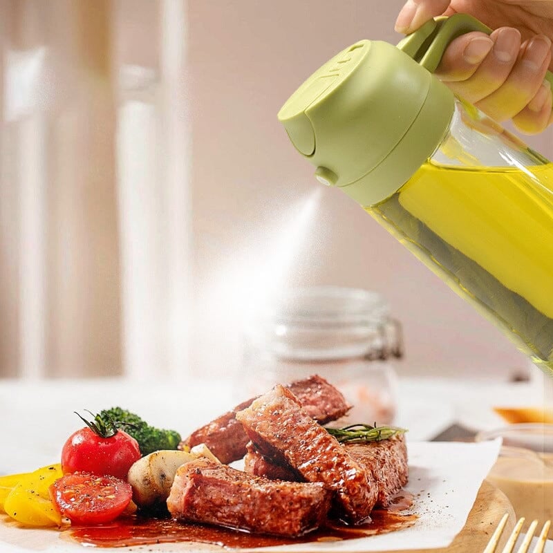 Charly | 2-in-1 Glass Oil Sprayer and Dispenser