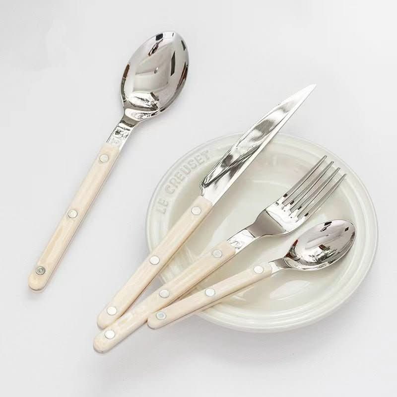 Charly | 24-piece stainless steel cutlery set with engraving