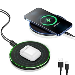 Charly | 30W Fast Wireless Charging Pad | Premium USB C Charging Cable MagSafe Charger for Apple iPhone, Samsung & Android - Fast Wireless Charging Pad