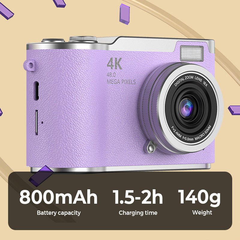 Charly | 4K HD Flip Screen Digital Camera