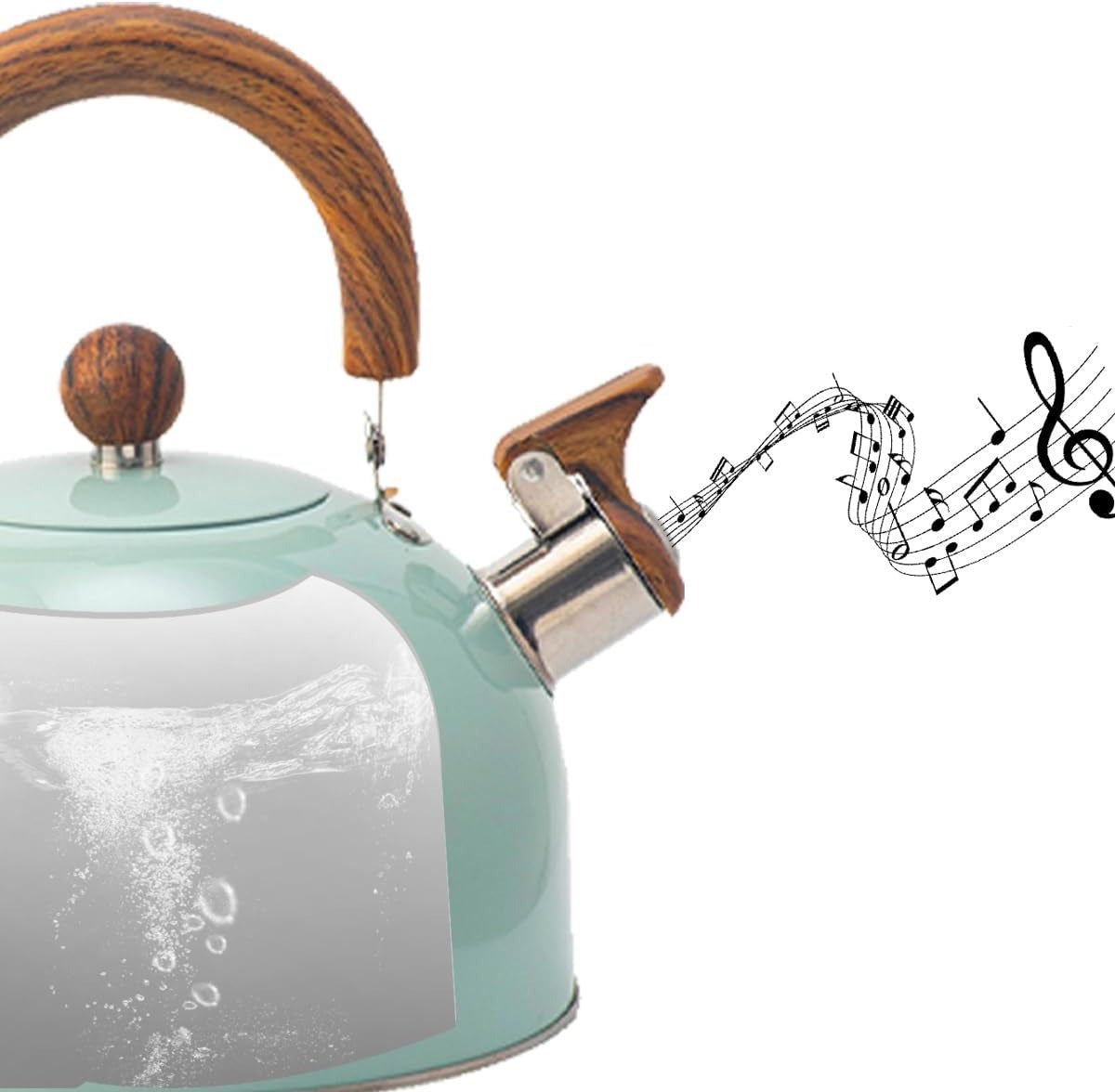 Charly | Adjustable Stainless Steel Kettle | With Whistle | 2.5L/3L