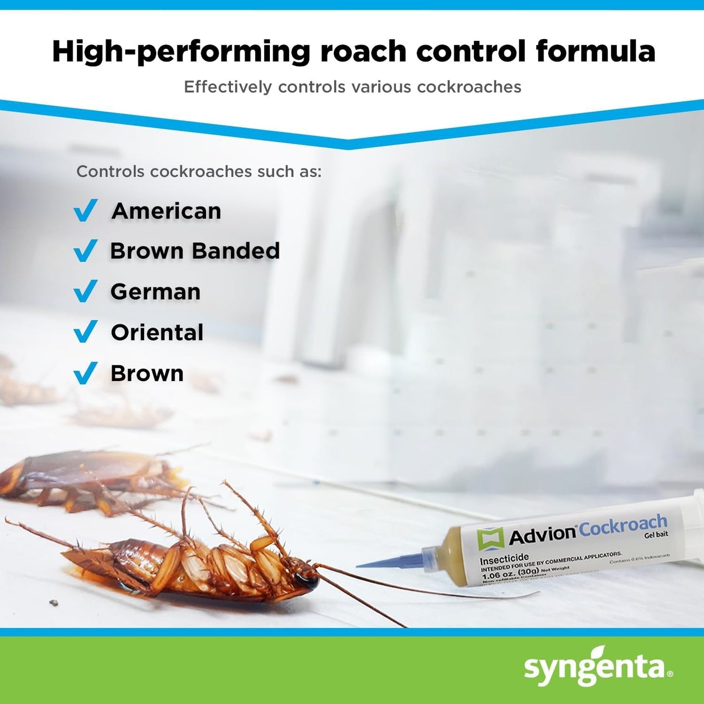 Charly | Advion Cockroach Gel Bait, Cockroach Eliminator, No Poison Pest Control, Pest Management