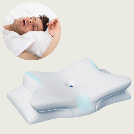 Charly | Anti-Snore Pillow | Ergonomic Neck and Head Support | White