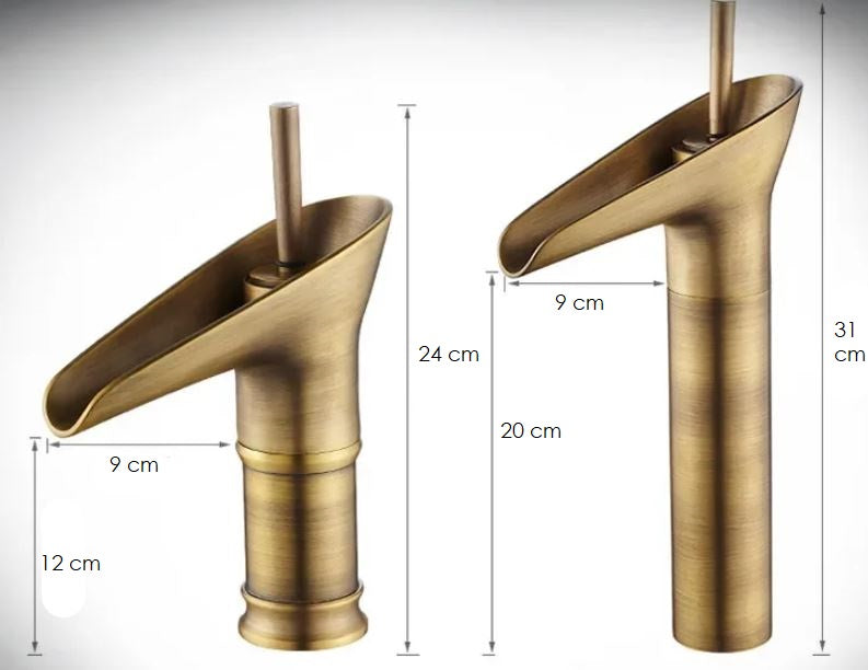 Charly | Antique Waterfall Bathroom Faucet