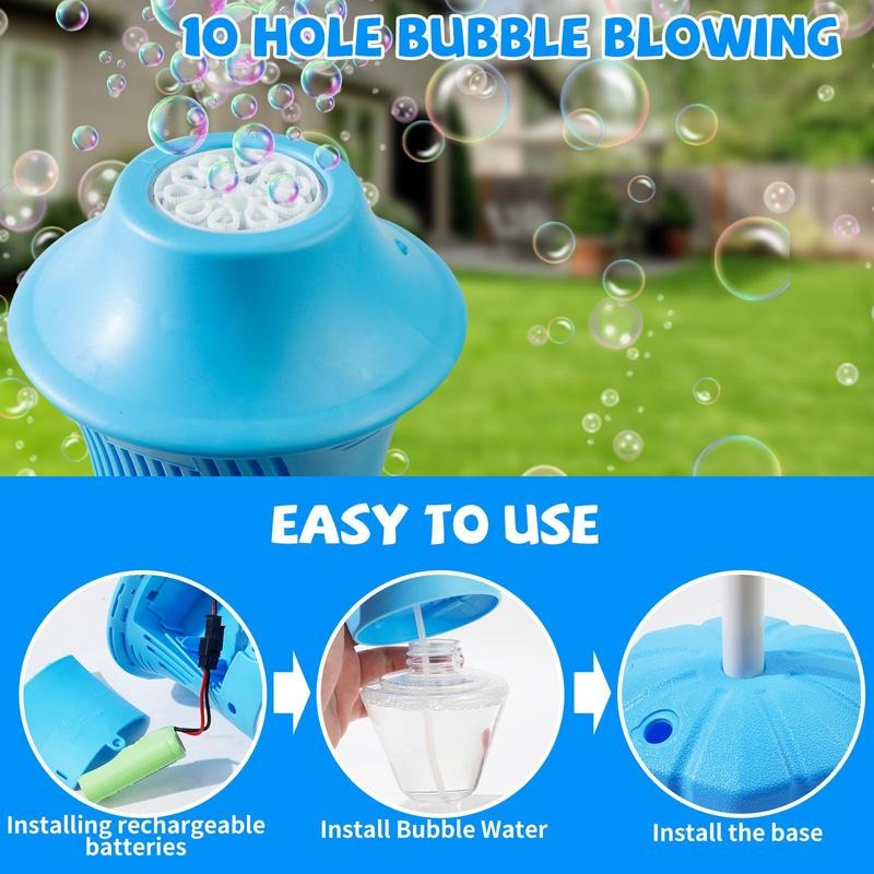 Charly | Automatic Bubble Maker for Kids | BubbleFun Magical Bubble Play | 20,000+ Bubbles/Min | Adjustable Height | Portable