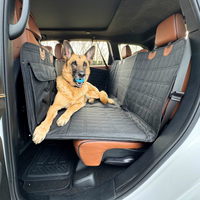 Sisica | Backseat Extender for Dogs - Black with Door Covers