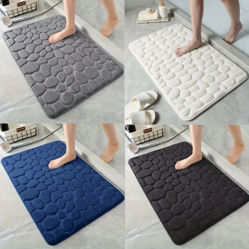 Charly | Bath Mat Non-Slip Textured Absorbent Bathroom Rug