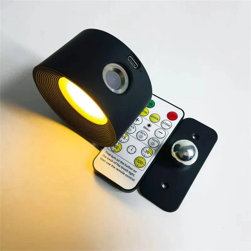 Charly | Battery Powered Wall Lamp | Rechargeable, 360° Adjustable and Wireless for Bedrooms, Hallways, and Reading Corners