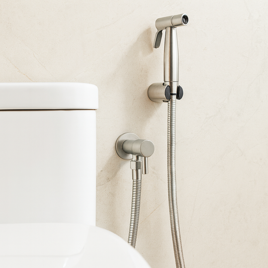 Charly | Bidet Sprayer in Stainless Steel – Wall Mounted with Adjustable Spray
