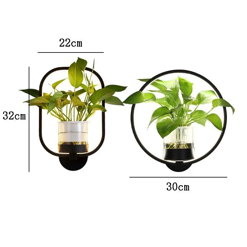 Charly | Botanical Wall Light with Plant | Stylish Wall Lighting