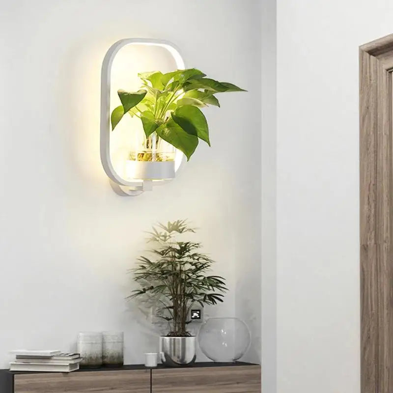 Charly | Botanical Wall Light with Plant | Stylish Wall Lighting