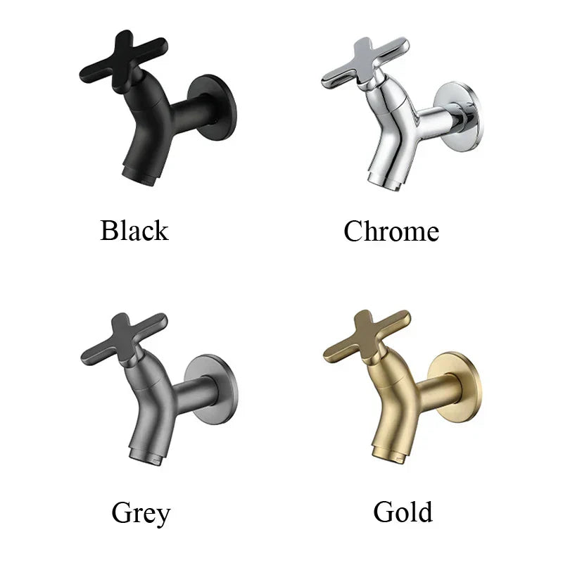 Charly | BrassFlow – Wall-Mounted Cold Water Tap in Solid Brass