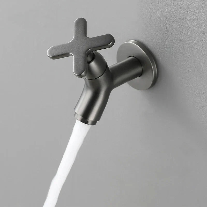 Charly | BrassFlow – Wall-Mounted Cold Water Tap in Solid Brass