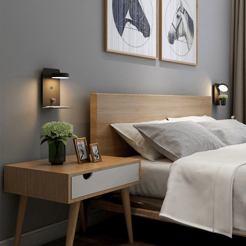 Charly | BrightSpot Night Lamp with Charger – 330° Rotation LED Desk Light with USB Charging Dock
