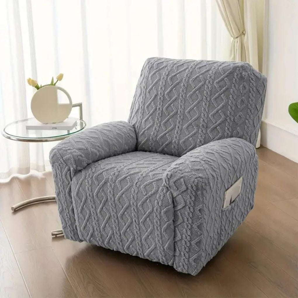 Charly | Cable Knit Recliner Sofa Cover