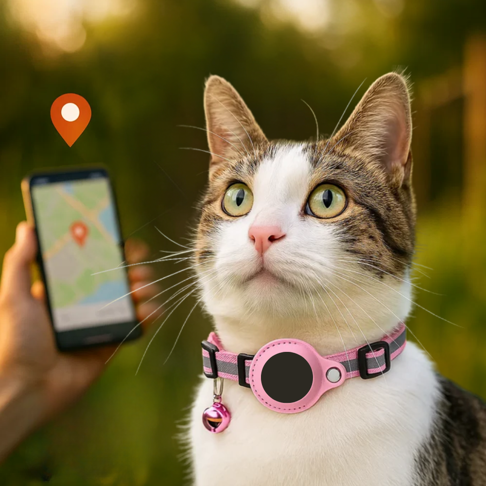 Charly | Cat GPS Tracking Collar | Quick Release Lock, Reflective Design & Durable for Outdoor Safety Adventures