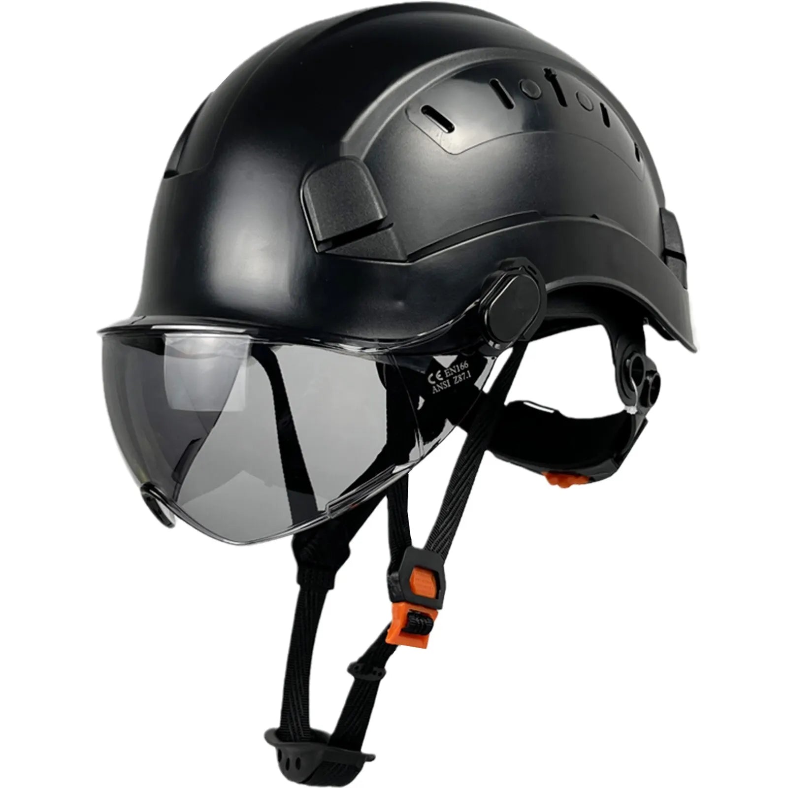 Charly | CE ABS Safety Helmet with Goggles & Visor – SafeGuard