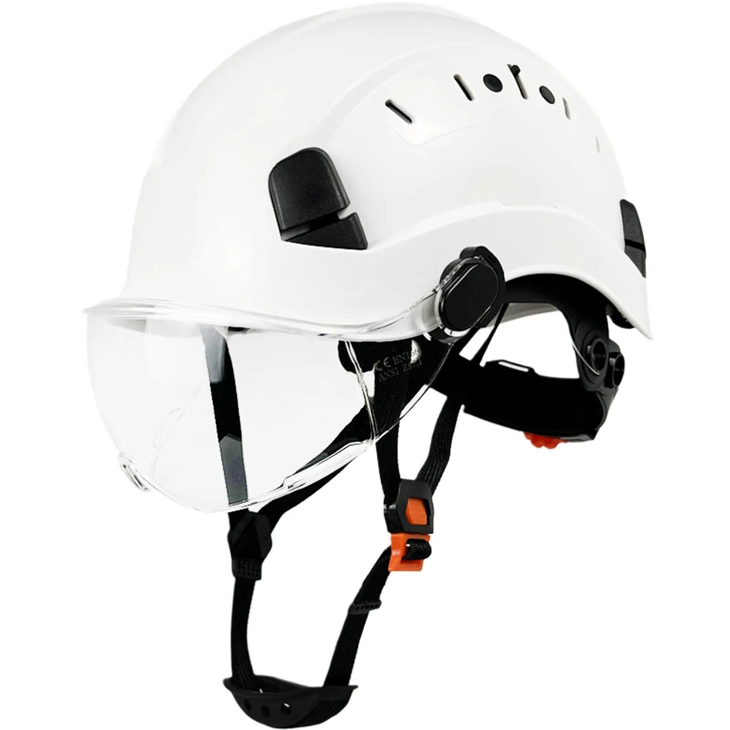 Charly | CE ABS Safety Helmet with Goggles & Visor – SafeGuard
