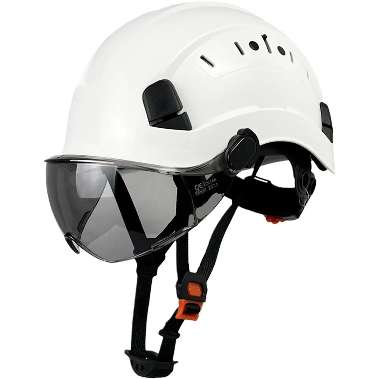 Charly | CE ABS Safety Helmet with Goggles & Visor – SafeGuard