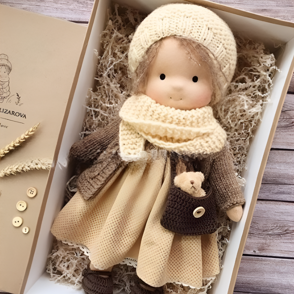 Charly | Children's Waldorf Cloth Doll - Handmade Cuddly Toy