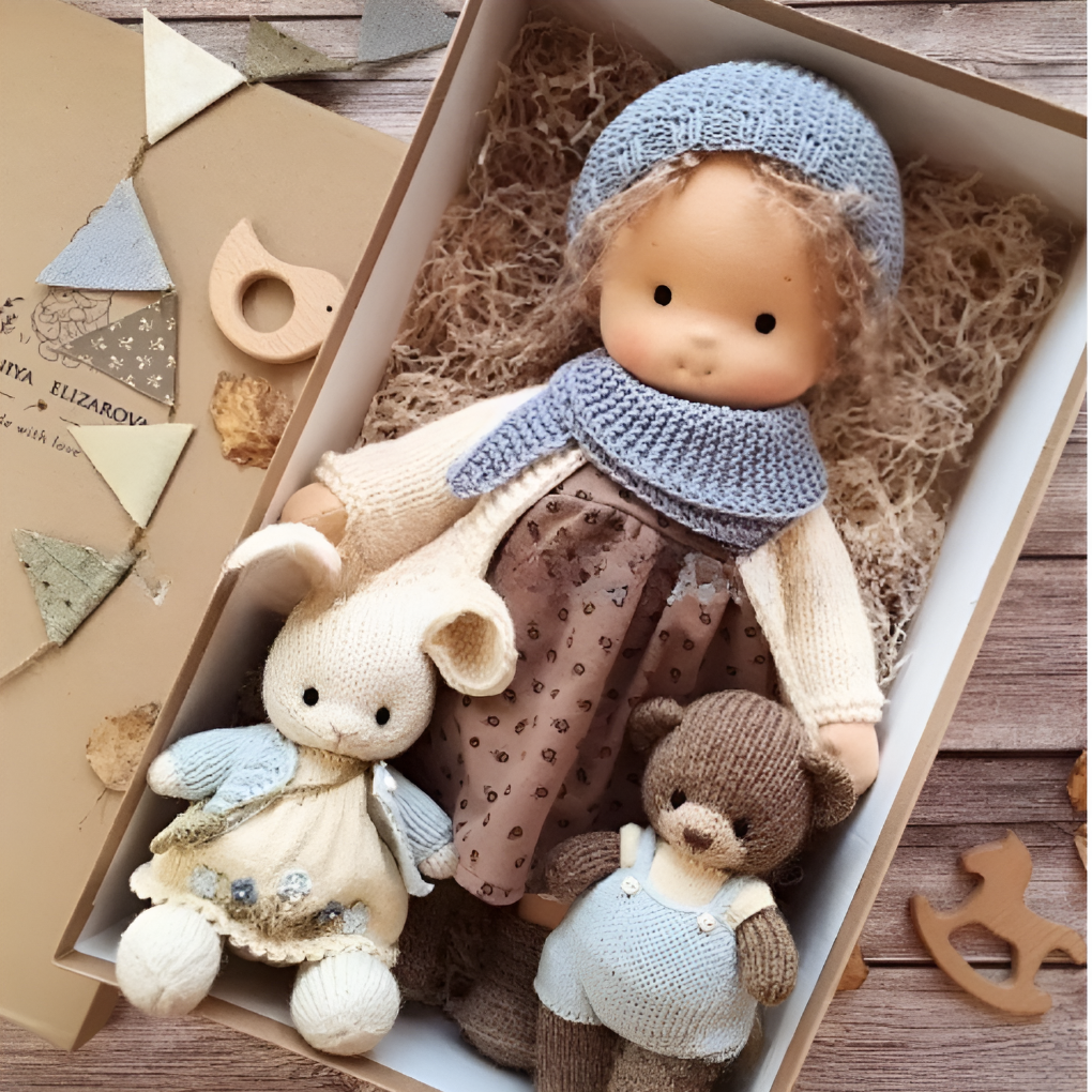 Charly | Children's Waldorf Cloth Doll - Handmade Cuddly Toy